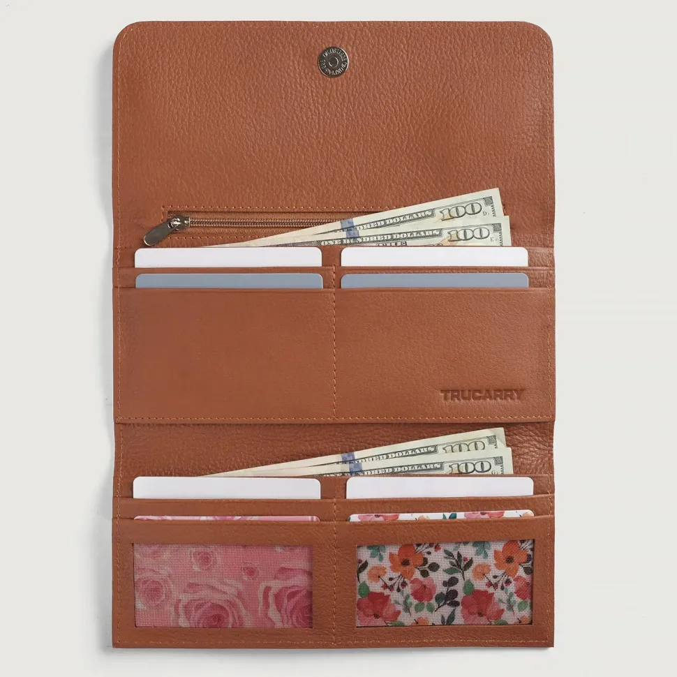 Taylor Brown Leather Continental Wallet