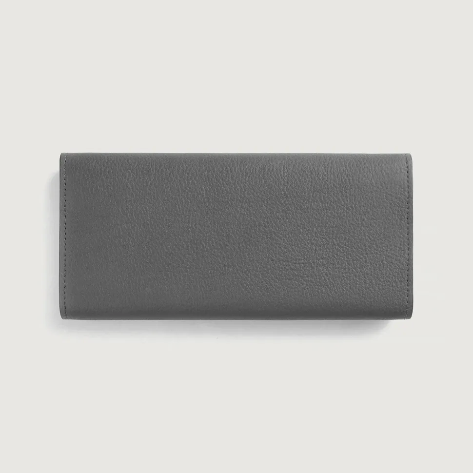 Taylor Grey Leather Continental Wallet