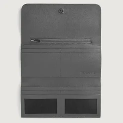 Taylor Grey Leather Continental Wallet