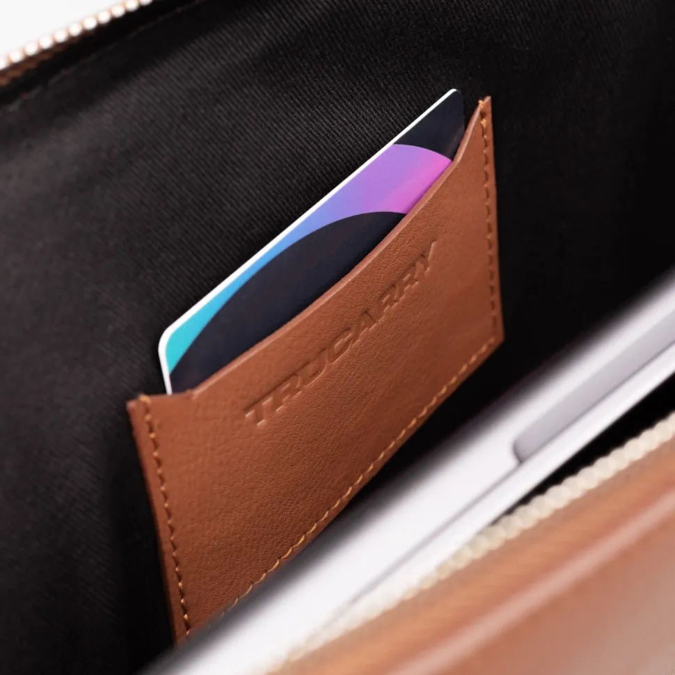 The Baxter Brown Leather Laptop Sleeve