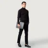 The Baxter Grey Leather Laptop Sleeve