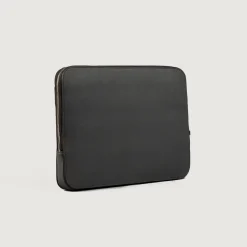 The Baxter Grey Leather Laptop Sleeve