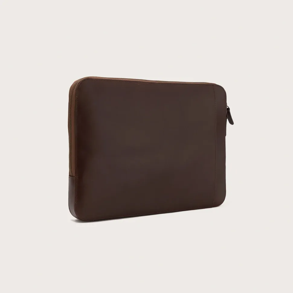The Baxter Vintage Brown Leather Laptop Sleeve