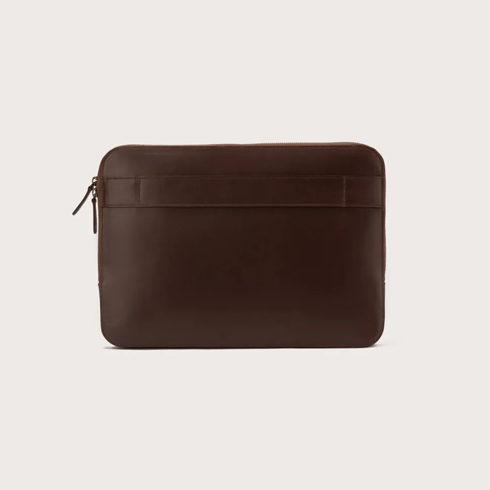 The Baxter Vintage Brown Leather Laptop Sleeve