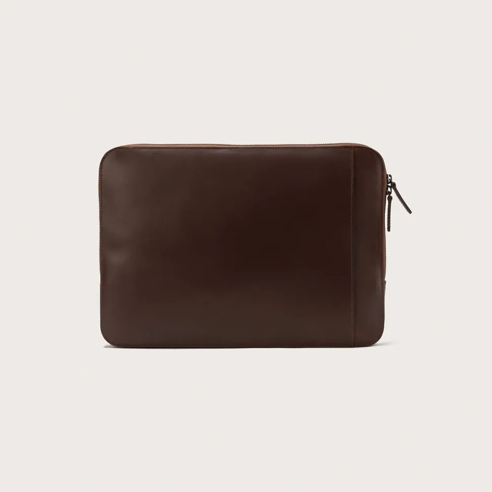 The Baxter Vintage Brown Leather Laptop Sleeve