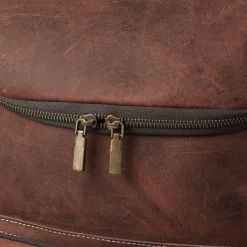 The Bedford Vintage Distressed Brown Leather Backpack