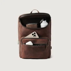 The Bedford Vintage Distressed Brown Leather Backpack