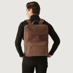 The Bedford Vintage Tan Leather Backpack