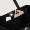 The Bianca Black Leather Tote Bag