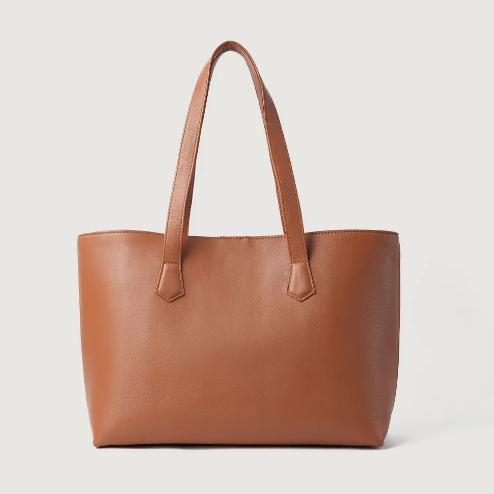 The Bianca Brown Leather Tote Bag