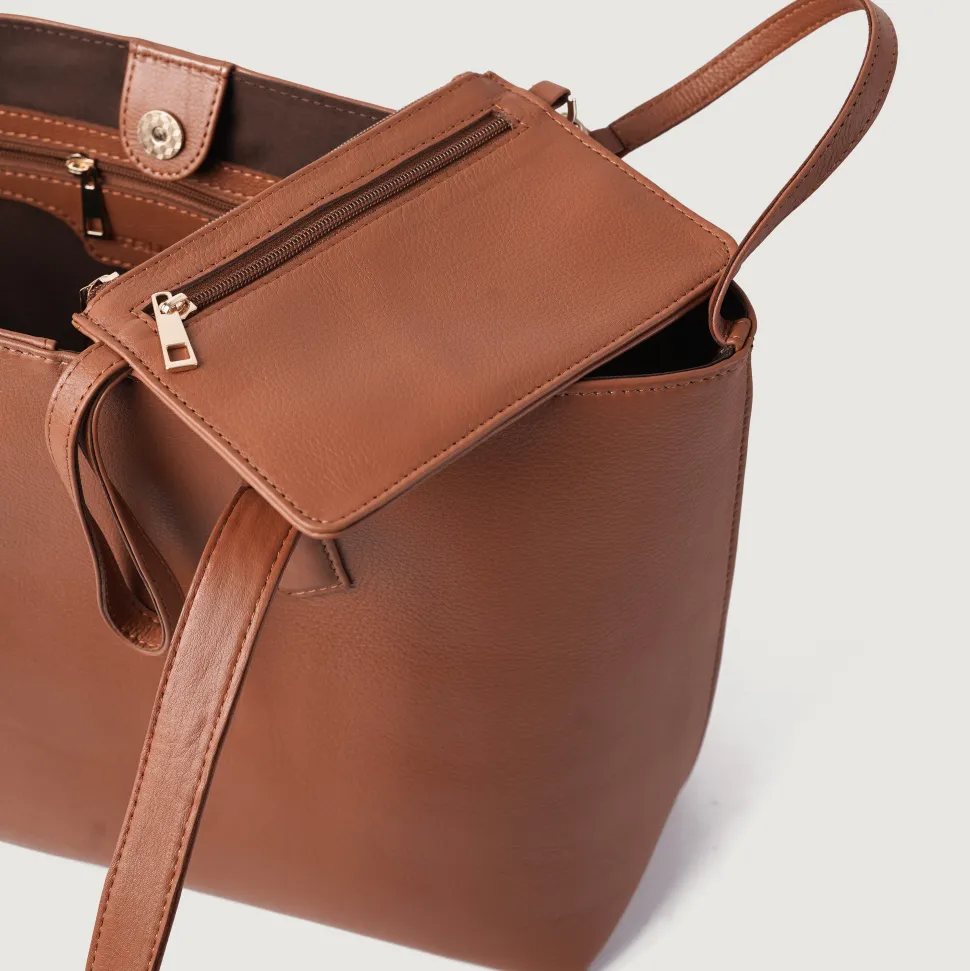 The Bianca Brown Leather Tote Bag