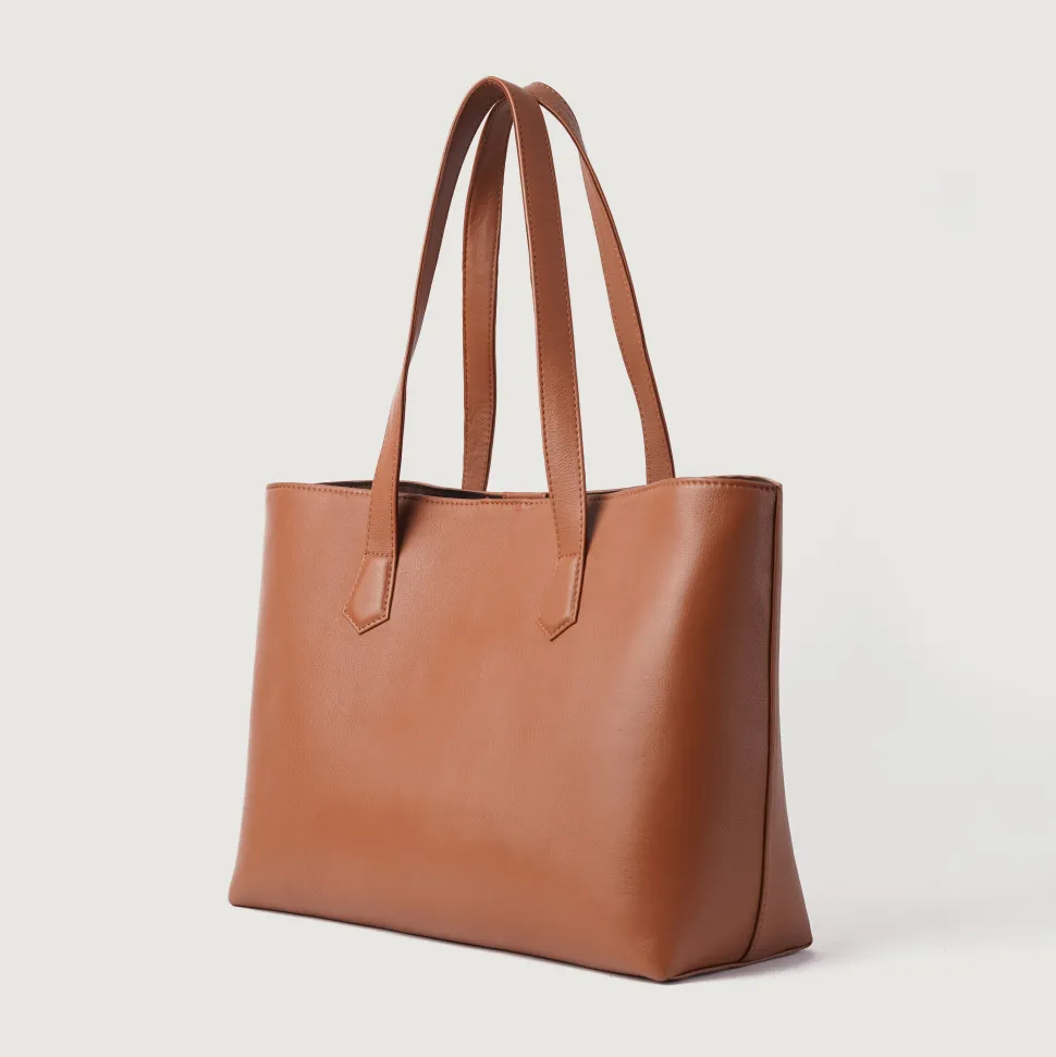 The Bianca Brown Leather Tote Bag