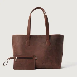 The Bianca Vintage Distressed Brown Leather Tote Bag