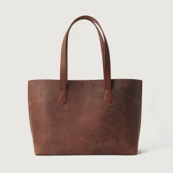 The Bianca Vintage Distressed Brown Leather Tote Bag