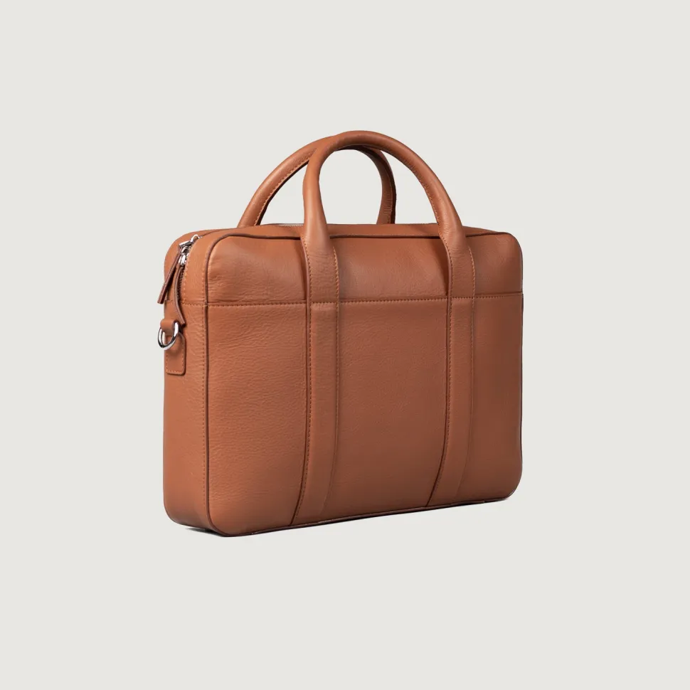The Captain Brown Leather Briefcase