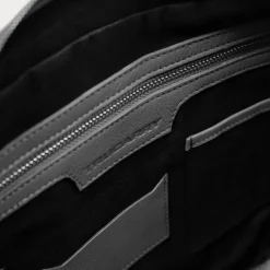 The Captain Grey Leather Briefcase