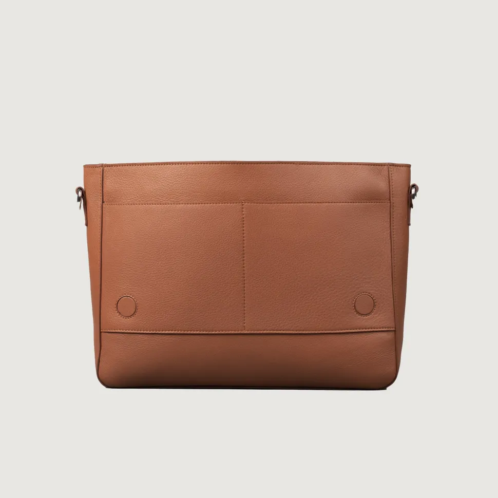 The Carismatico Brown Leather Messenger Bag