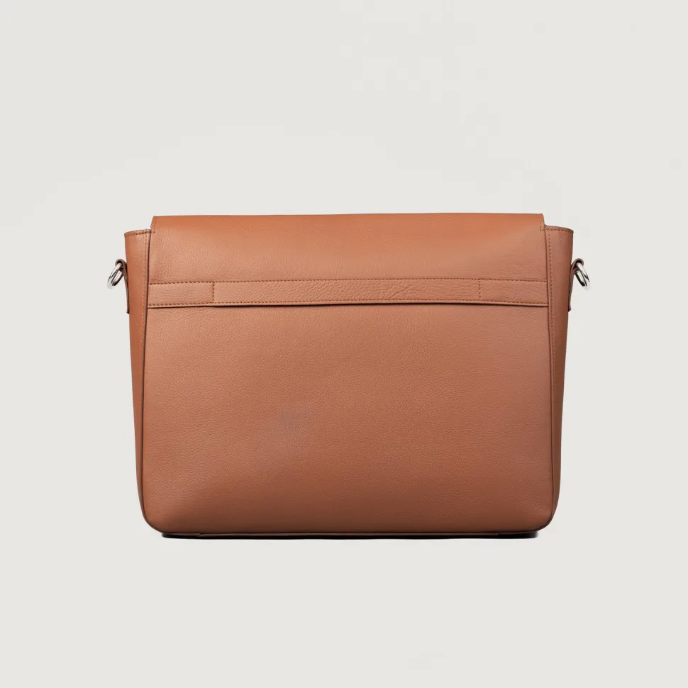 The Carismatico Brown Leather Messenger Bag