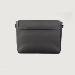The Carismatico Grey Leather Messenger Bag
