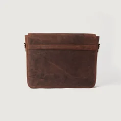The Carismatico Vintage Distressed Brown Leather Messenger Bag