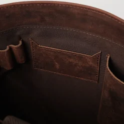 The Carismatico Vintage Distressed Brown Leather Messenger Bag