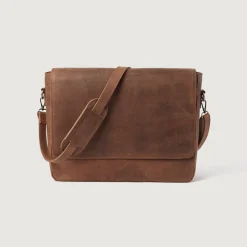 The Carismatico Vintage Tan Brown Leather Messenger Bag
