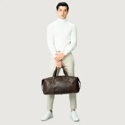 The Dale Vintage Brown Leather Duffle Bag