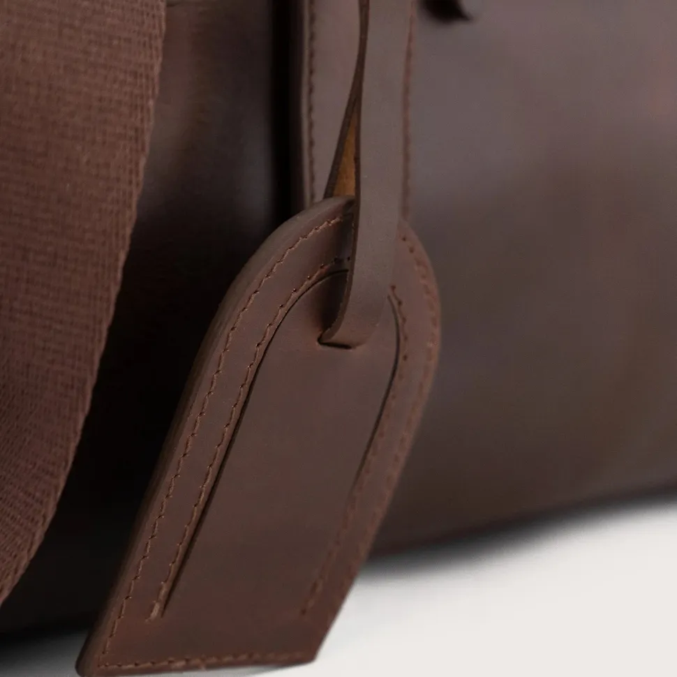 The Dale Vintage Brown Leather Duffle Bag