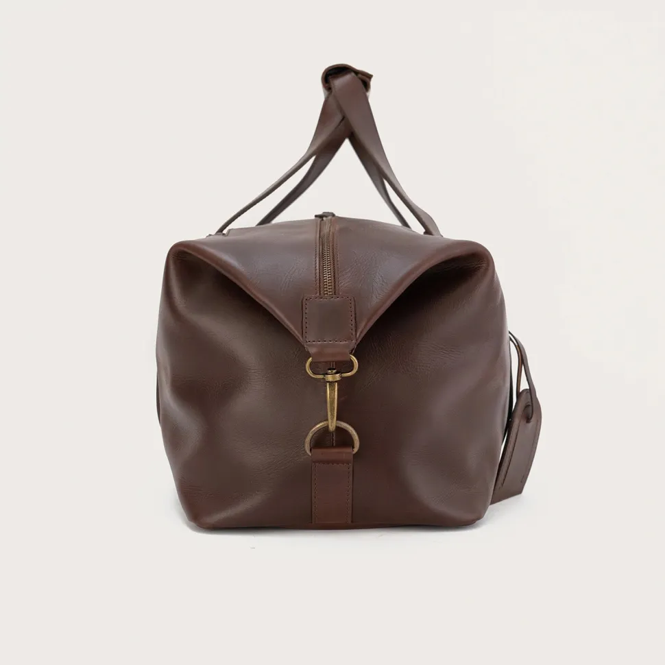 The Dale Vintage Brown Leather Duffle Bag