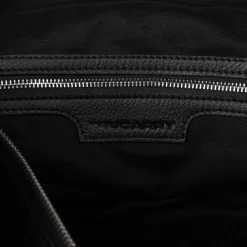 The Darrio Black Leather Duffle Bag