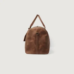 The Darrio Vintage Tan Brown Leather Duffle Bag
