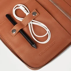 The Eclectic Brown Leather Folio Organizer