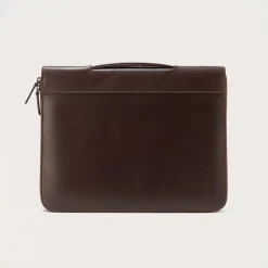 The Eclectic Vintage Brown Leather Folio Organizer