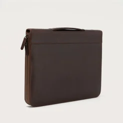 The Eclectic Vintage Brown Leather Folio Organizer