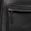 The Philos Black Leather Backpack