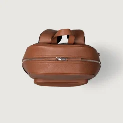 The Philos Brown Leather Backpack