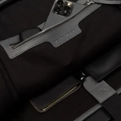 The Philos Grey Leather Backpack