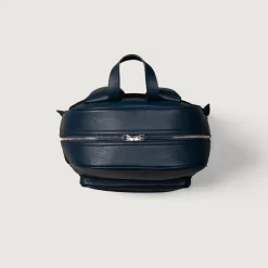 The Philos Midnight Blue Leather Backpack