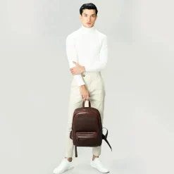 The Philos Vintage Brown Leather Backpack