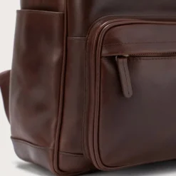 The Philos Vintage Brown Leather Backpack
