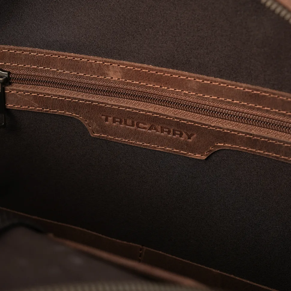 The Philos Vintage Tan Leather Backpack