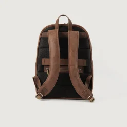 The Philos Vintage Tan Leather Backpack