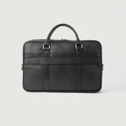 The Preston Black Leather Briefcase