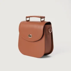 The Sandra Brown Leather Saddle Bag