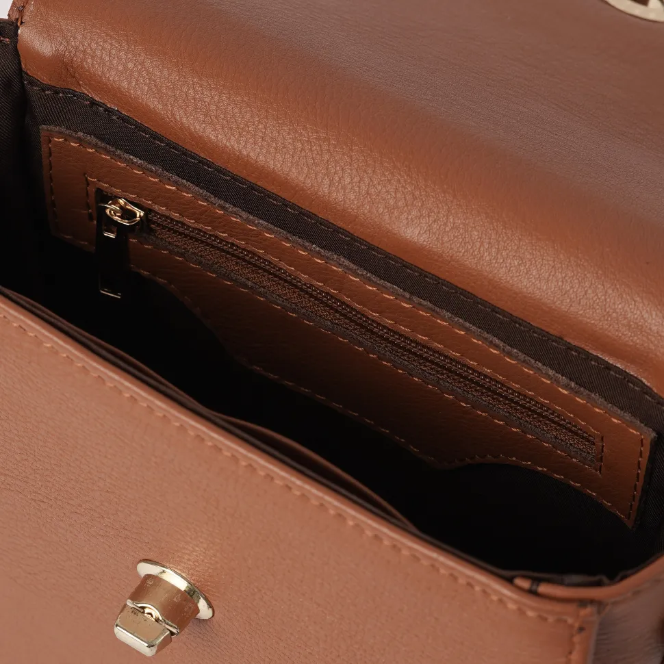The Sandra Brown Leather Saddle Bag