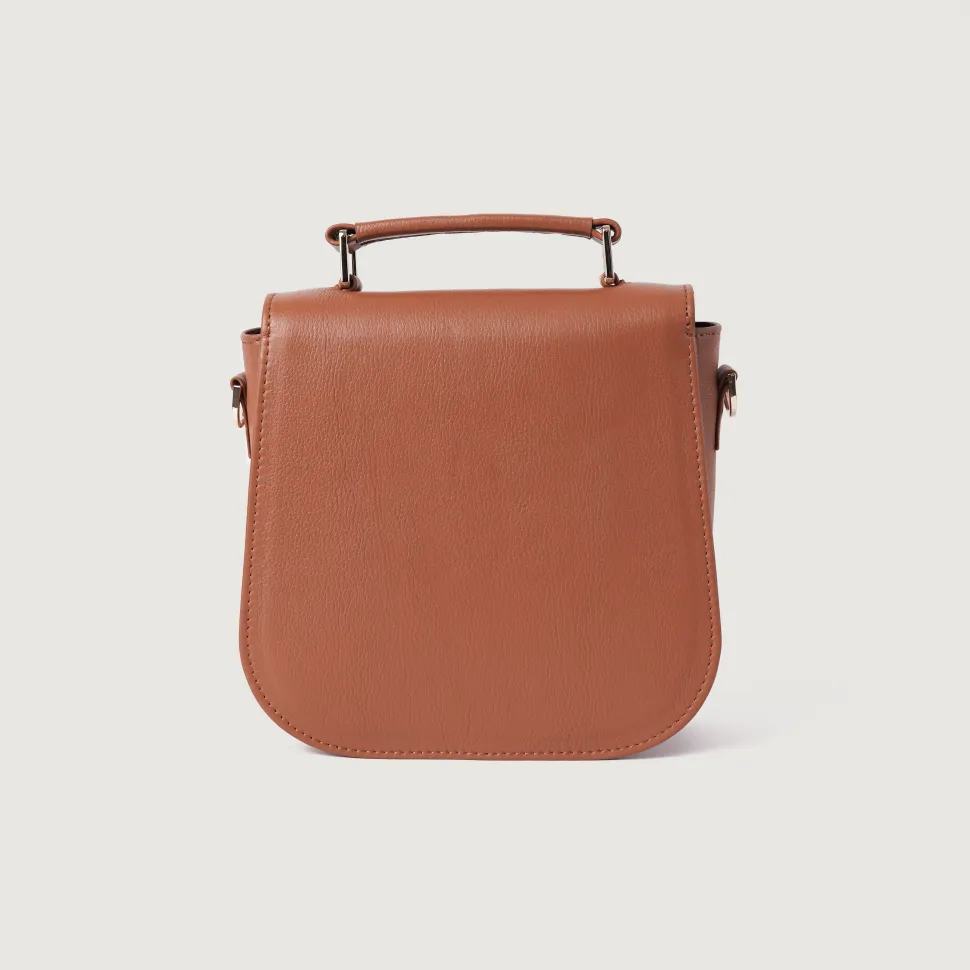 The Sandra Brown Leather Saddle Bag