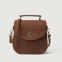 The Sandra Vintage Tan Leather Saddle Bag