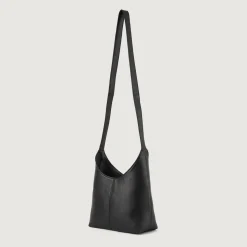 The Stefani Black Leather Hobo Bag