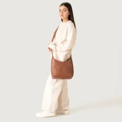 The Stefani Brown Leather Hobo Bag