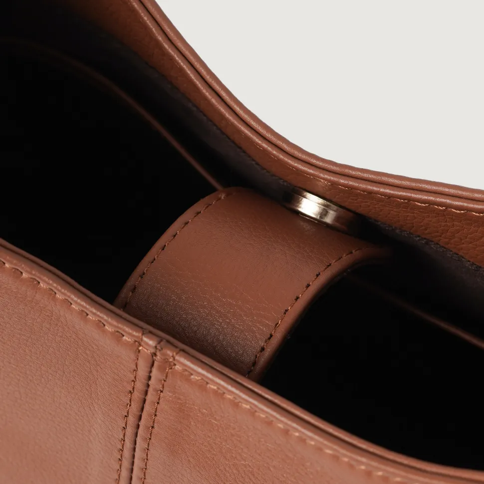 The Stefani Brown Leather Hobo Bag